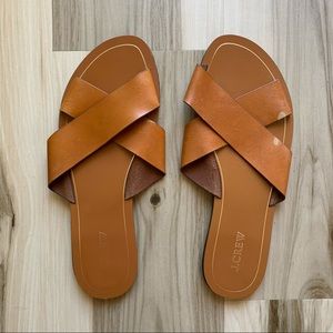 Jcrew Leather Slides